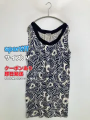 sportiff ワンピース M ネイビー その他総柄 袖なし ライン柄 ショート・ミニ丈 タイト レディースのサムネイル