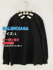BALENCIAGA バレンシアガ ポロシャツ L ブラック レディースのサムネイル