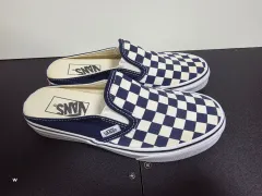 VANS チェッカーボード スリッポン ミュール 225mm ネイビーのサムネイル