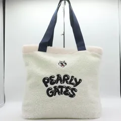 パーリーゲイツ ボアトートバッグ ノベルティ 鞄 カバン ブランド 白 レディース ホワイト PEARLY GATES 【中古】のサムネイル