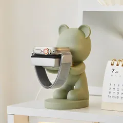 Flatland アップルウォッチ 充電スタンド iWatch対応 充電スタンド クマ 全機種対応 可愛い apple watch対応 (グリーン) [グリーン]のサムネイル