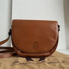 Aigner アイグナー レザー ショルダーバッグ ブラウン ロゴ ヴィンテージデザイン 保存袋付きのサムネイル