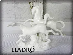 □美品□LLADRO/リヤドロ□駆ける馬 (White)□磁器□クラシック