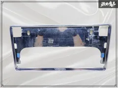 ★破損無し★ トヨタ 純正 汎用 ナンバーフレーム ライセンスフレーム ナンバーカバー 枠 1枚 08407-00270 メッキ 激安魔王のサムネイル