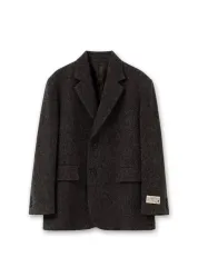 WOOYOUNGMI ウーヨンミ 25fw ブラウン ウール ヘビー Single ジャケット 46 出品のサムネイル
