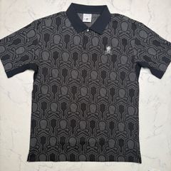 美品 DECEMBERMAY モックネック 半袖シャツ メンズ M ブラック ネ