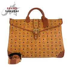超美品 MCM エム シー エム ヴィンテージ ヴィセトス ブラウン コニャック レザー ボストンバッグ ショルダーバッグ 2WAY 602499【中古】のサムネイル