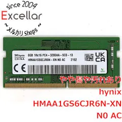 bn:4] SK hynix ノート用 HMAA1GS6CJR6N-XN N0 AC S.O.DIMM DDR4 PC4
