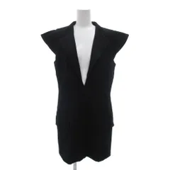 アストラット ASTRAET ジレ  ベスト黒 ブラック 袖なし Vネック フラップポケット /TQ ■GY06のサムネイル