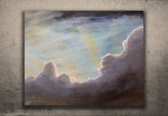 光の中の姿」 手描き 油絵 風景画 原画 肉筆 油彩画 印象派 - メルカリ