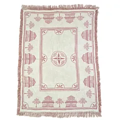 vintageラグ ブランケット マルチカバー タペストリー カントリー ツリー ハウス Rug Blanket Country 3836のサムネイル