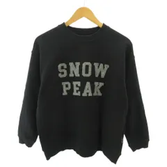 スノーピーク snowpeak スウェット トレーナー ロゴ プリント 長袖 L 黒 ブラック SP-SW-23AU001 0425のサムネイル