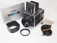 送料無料 HASSELBLAD 500C/M Planar C80mmF2.8 A12 マガジン 純正フード ストラップ 取説付 ハッセルブラッド [管HA9407 カメラの多成堂のサムネイル