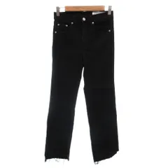 ラグ&ボーン RAG&BONE JEAN デニムパンツ ジーンズ 24 黒 ブラック カットオフ /NL ■GY06のサムネイル