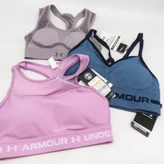 アンダーアーマー スポーツブラ 3点セット 未使用 スポーツウエア まとめて レディース SMサイズ マルチカラー UNDER ARMOURのサムネイル