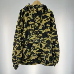 【中古】A BATHING APE 1st カモ柄 フーディジャケット サイズM アノラックパーカー アベイシングエイプ[19]のサムネイル