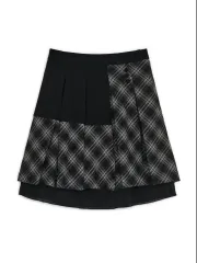 ハグユアースキン Check pleats midi skirt スカートのサムネイル