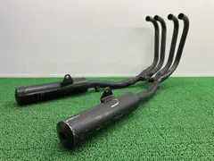 GPZ400R マフラー K111 カワサキ 純正 中古 ZX400D ブラック塗装 カスタム素材に Btのサムネイル