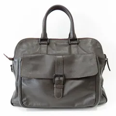 M10 GIORGIO ARMANI ジョルジオアルマーニ レザ― 2WAYビジネス ハンドバッグ ショルダーバッグ ブラウンのサムネイル