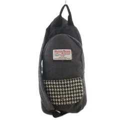 ハリスツイード Harris Tweed ボディバッグ グレー ハウンドトゥース柄 フラップポケット SSH2123 /TQ ■GY62のサムネイル
