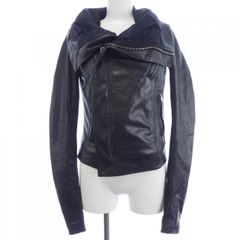 rickowens リックオウエンス 変形 レザー ライダースジャケット 40