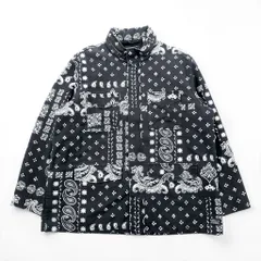 Levi's フィールドコート ミリタリージャケット XL ペイズリー フード収納 KEARNY FIELD COAT BANDANA REMIX A4419-0003のサムネイル