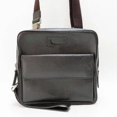 S04-k055 VERSACE ヴェルサーチ メデューサ レザ― 2WAYショルダーバッグ ボディバッグ クラッチバッグ ブラックのサムネイル