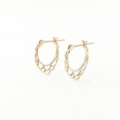 STAR JEWELRY K10 透かし フープ ピアス スター ゴールド - メルカリ