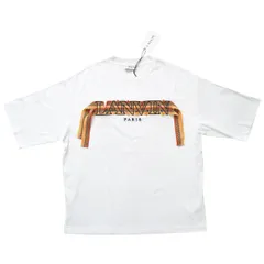 LANVIN ランバン ロゴ刺繍デザイン コットン/ポリエステル Tシャツ M ホワイト/マルチカラー K2606-k055のサムネイル