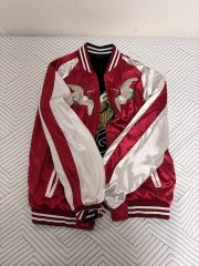 新品＊HOUSTON パラトルーパー 別珍 スカジャン XL マルーン - メルカリ