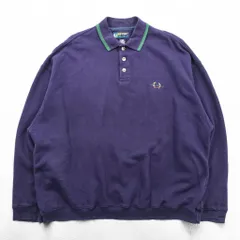 Eddie Bauer 90年代 ポロ スウェット トレーナー L ネイビー ワンポイントロゴ EBTEK 襟付きのサムネイル