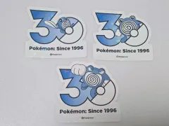 ポケットモンスター 聖水 30周年 ロゴ ステッカー 発展ジーン進化セットのサムネイル