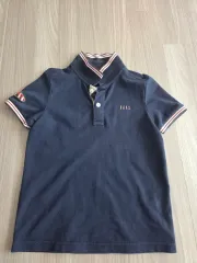 ダックスキッズ 半袖 カラーTシャツ ネイビー (120)のサムネイル