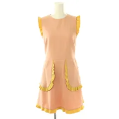 レッド ヴァレンティノ RED VALENTINO ラッフル キャディーテック ワンピース フリル ミニ ノースリーブ 38 ピンク /HK ■GY49のサムネイル