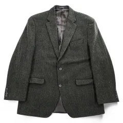 LAUREN RALPH LAUREN 90年代 ヴィンテージ ツイード テーラードジャケット ブレザー L オリーブ ヘリンボーンのサムネイル