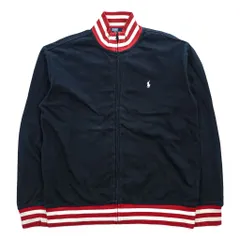 Polo Ralph Lauren 90年代 ジップアップ スウェットジャケット M ダークネイビー リブラインのサムネイル