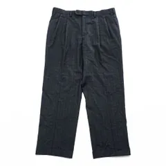 LAUREN RALPH LAUREN 90年代 ヴィンテージ スラックス パンツ L グレー チェック 2タック プリーツ ダブルカフスのサムネイル