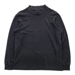 LANDS' END 90年代 USA製 ヴィンテージ 長袖 ボトルネック ロングスリーブ Tシャツ ロンT M ブラックのサムネイル