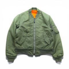 SPIEWAK フライトジャケット ma-1 セージグリーン 襟レザー　42 SPIEWAK MA-1 USA製 フライトジャケット セージグリーン L - メルカリ