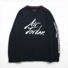 JORDAN BRAND ( NIKE )  グレイテスト フリース スウェット トレーナー L ブラック JSW GREATEST FLC CREW 刺繍 AV6002-010のサムネイル