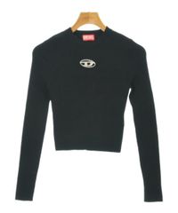 DIESEL リブニット 長袖 トップス ブラック - メルカリ
