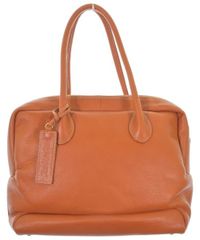 極美品・未使用級】JRA公認 シャークスキン ハンドバッグ 茶 保証書付