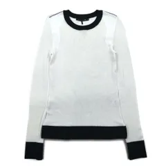 rag & bone / JEAN メッシュ ロングスリーブTシャツ ロンT XS ホワイト コットン レーヨンのサムネイル