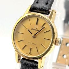 希少 美品 オメガ ジュネーブ ゴールド 手巻き ローマン 純正ベルト