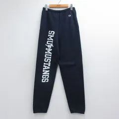 W31/古着 チャンピオン champion スウェット パンツ メンズ 00年代 00s SMU MUSTANGS ネイビー 26jul04のサムネイル