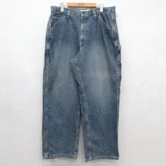 W35/古着 アメリカンイーグル ペインター パンツ メンズ 90年代 90s コットン ネイビー デニム 26jul04のサムネイル