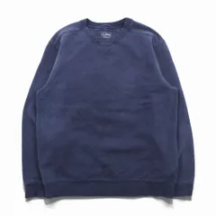L.L.Bean 前V ブランク スウェット トレーナー M TRADITIONAL FIT ネイビー コットンのサムネイル