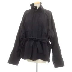 【中古】イッセイミヤケ ISSEY MIYAKE 2025年春夏 ポリエステル系 スタンドカラー ジップアップ ジップアップブルゾン ブラック【サイズ表記なし（L位）】【レディース】のサムネイル