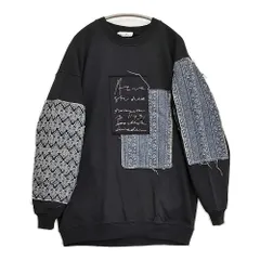 ACNE STUDIOS Jacquard-patch Sweatshirt サイズXXS パッチワーク トレーナー スウェット ブラック メンズ アクネストゥディオズ【中古】6-0704M♪のサムネイル