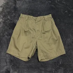 ★【USED】USA古着 DOCKERS ドッカーズ チノショーツ W31 メンズ US古着 カーキ オリーブ ツータック ハーフパンツ ショートパンツ コットン100％ アメカジ ワーク カジュアル ルーズ レトロ 古着のサムネイル